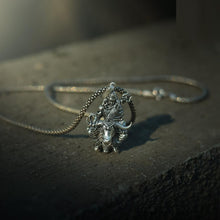 Lord Shiva with Nandi Silver Pendant Chain